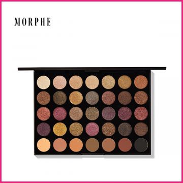 Morphe 35F Fall into Frost Artistry Eye Palette, 35 Colour, High-Performance, Pigmented, Rich-Neutral-Warm-Berry Tones, 25 Shimmers & 10 Matte Finish Shades