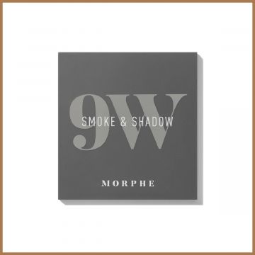 Morphe 9W Smoke & Shadow Artistry eye Palette, 9 Shades, Matte & Shimmer Finish, Highly Pigmented (11.1 g/ 0.39 oz)
