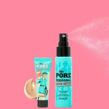 Benefit Joy To The Pores Duo Gift Set, Enhances Makeup Longevity, Minimize Pores, Controls Oil & Shine