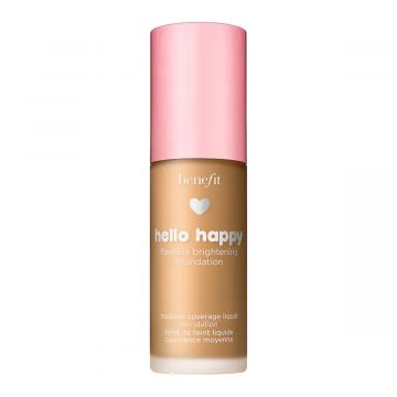 Benefit Hello Happy Flawless Brightening Foundation, Lightens Skin with 12hr Stay, SPF 15 PA++ & Medium Coverage