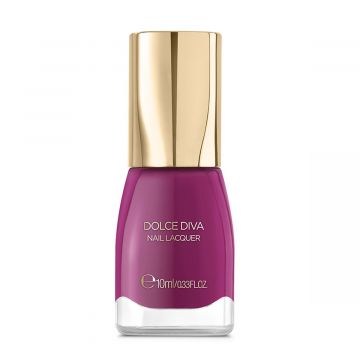 Kiko Milano Dolce Diva Nail Lacquer, Color 3 Love In Violet, Intense Finish, Color Payoff, Easy to Apply, Orange Blossom Fragrance, Sparkling Shades - 10ml