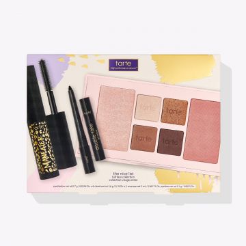 Tarte The Nice List Collection, 3-Piece Gift Set Including a Limited-Edition Eye & Cheek Palette, Eyeliner & Mascara