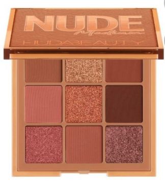 Huda Beauty Nude Obsession Eyeshadow Palette, Mini with Sexiest 9 Shades, Matte-Shimmer-Metallic Finish, Blendable