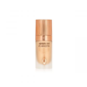 Charlotte Tilbury Air Brush Flawless Foundation Full Coverage, All Day-Night Stay, Natural Matte Finish, Pore-Blurring, Sweat-Proof, Humidity-Proof, Water-Proof, Transfer-Proof, Anti-Ageing, Moisturizing Foundation