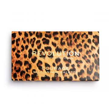 Makeup Revolution, Wild Animal 18 Colour Palette, Shimmery & Matte Finish| Shade Courage - 18g