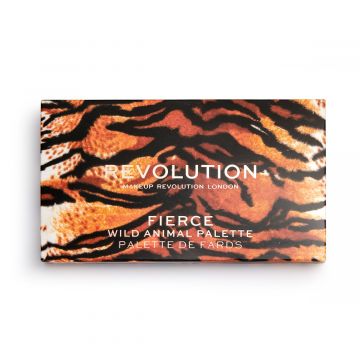 Makeup Revolution, Wild Animal 18 Colour Palette, Shimmery & Matte Finish| Shade Fierce - 18g
