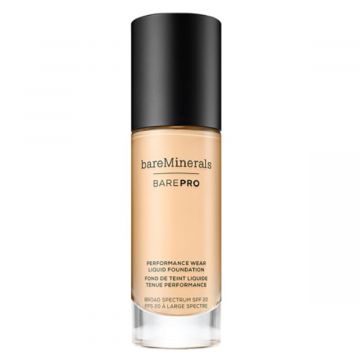 BareMineral Barepro® Performance Wear Liquid Foundation, Breathable, Full-Coverage for 24hr with Matte-Finish, Humidity & Water Resistant, Non-acnegenic