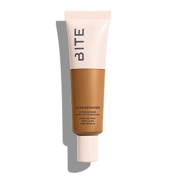 Bite Beauty Change Maker Super Charged Micellar Foundation, Long Wear, Light-Weight, Natural Finish, Buildable light-to-Medium Coverage, with Anti-Oxidants - Shade: T110 (Medium tan with warm peach undertone)