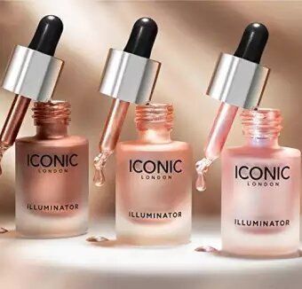 Iconic illuminator Liquid Highlighter Drops with Intense Shimmering Pigments