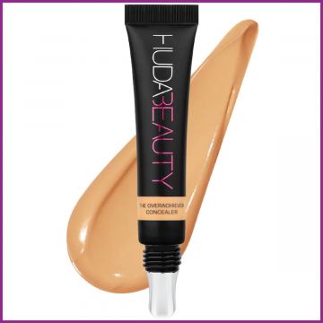 Huda Beauty the Overachiever High Coverage Concealer, Skin Care Actives, Hides Dark Circles-Redness-Hyperpigmentation & Age Spots, Luminous to Matte Finish