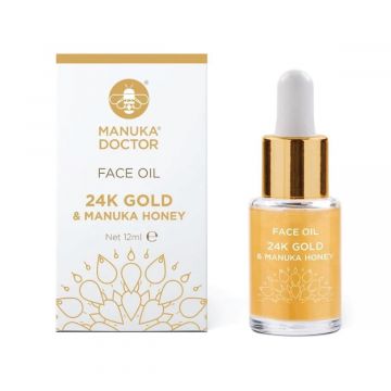Manuka Doctor Skincare 24K Gold Face Oil for Glowing, Soft & Healthy-Looking Skin - 12ml