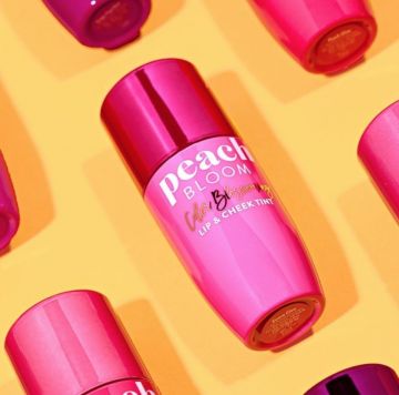 Too Faced Peach Bloom Lip & Cheek Tint, Colour Blossoming Lip & Cheek Tint, Non-Sticky, Blendable, Radiant Finish