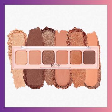 Tarte Power Bar Amazonian Clay Eyeshadow Palette, 6 Powerful Pigment-Packed Shadow, Pocket-Sized 