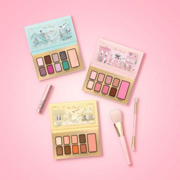 Too Faced Christmas Around The World, Limited Edition Makeup Collection, 3 Eye & Face Palettes with Travel Size Mascara